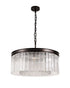Burnaby Pendant/Semi Flush 8 Light Brown Oxide Medium